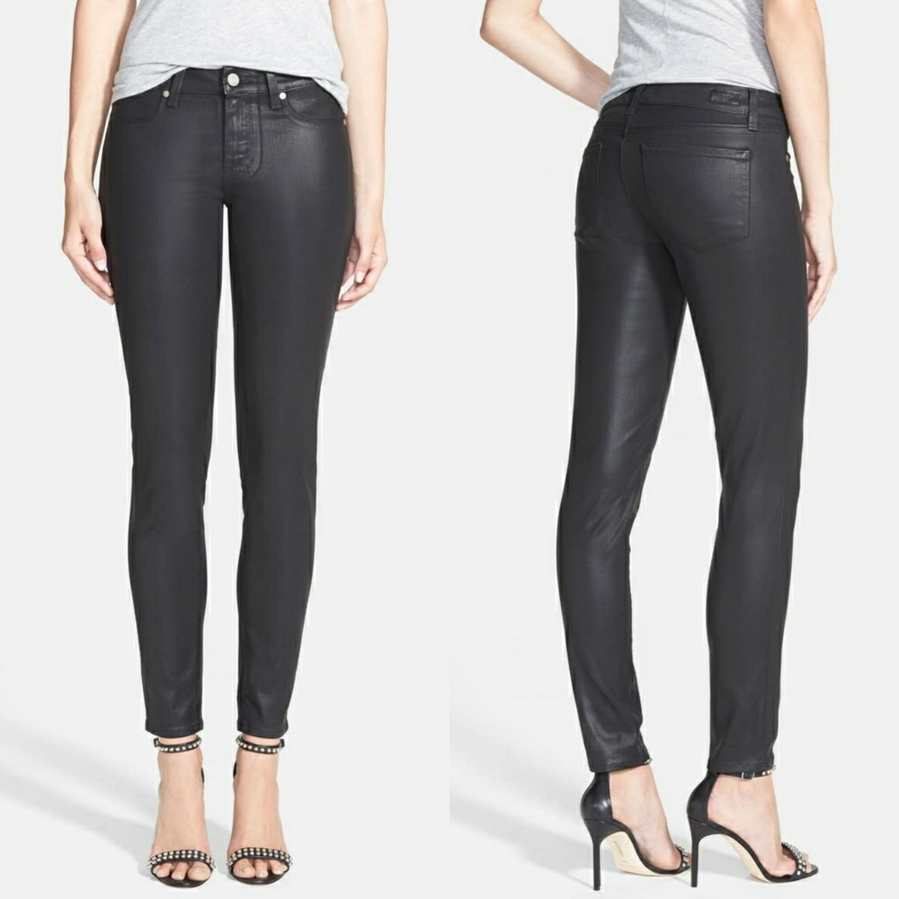 Paige Verdugo Coated Ultra Skinny Jeans 28